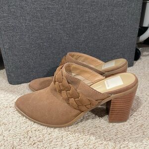 Dolce Vita Brown Block Heel Mules